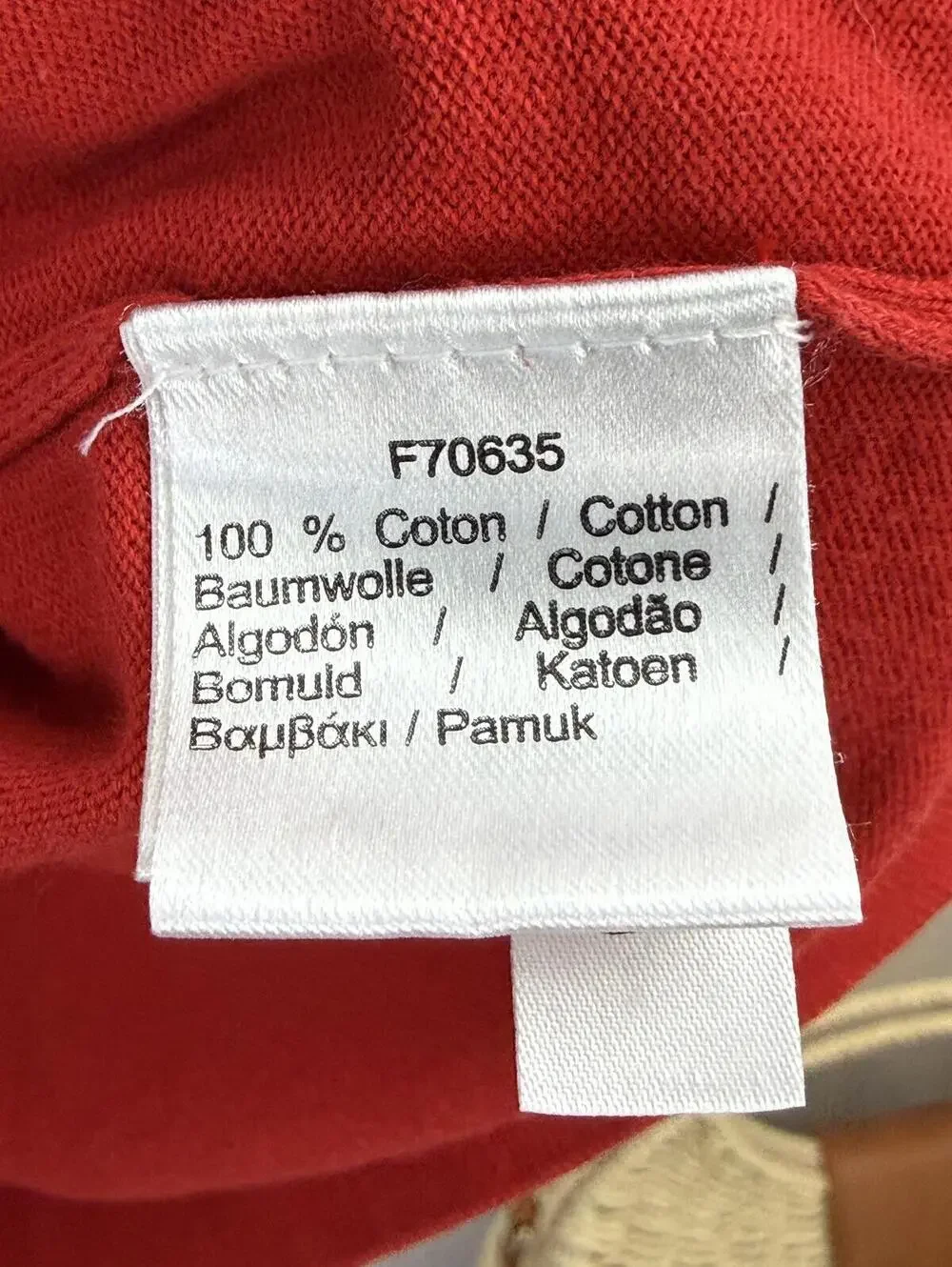 Lacoste Men's 100% Cotton Classic Red V-Neck Sweater - Size - EU 42